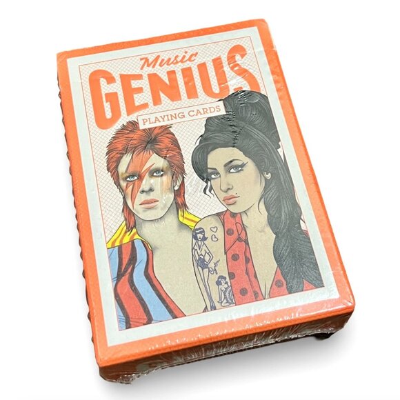 NEW Music Genius Playing Cards Rik Lee, Laurence King Charlie Harris Bowie Poker - Picture 1 of 3